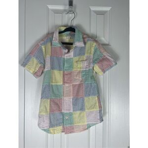 Crewcuts Boys Colorblock Button Up Shirt Size 8
